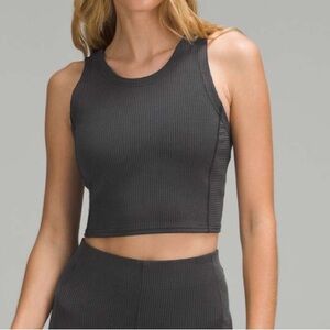 Lululemon Ribbed Softstreme Cropped Tank Top - Sz 4